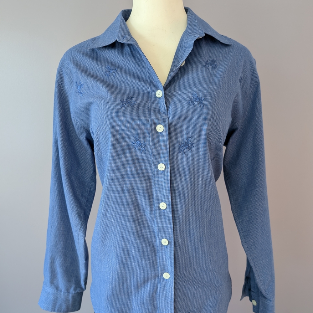 Van Heusen Navy Striped Shirt